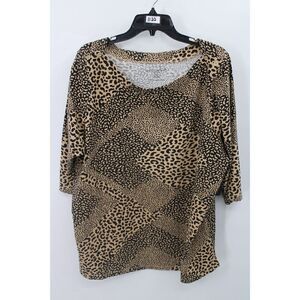 JESSICA LONDON CHEETAH PRINT Blouse Plus SIZE 22/24